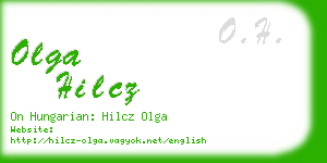 olga hilcz business card